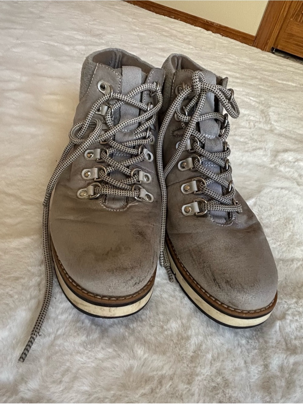 White Mountain Women’s Gray Casual Hiking Boots - Neutral Gray - Picture 7 of 16